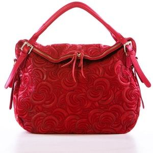 Leather Red Made in Italy Bags Etasico Lindsay